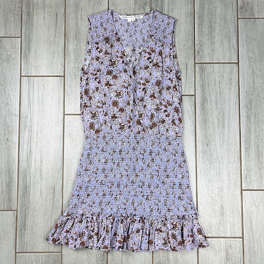 Veronica Beard Cox Dress Lavender Floral – Like New - Picture 3 of 12